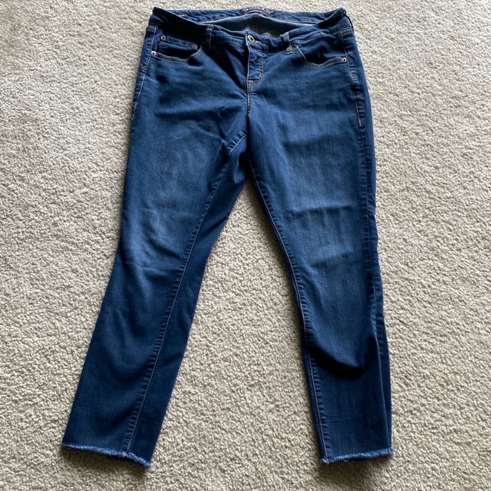 Torrid raw hem jeans